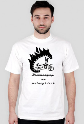 Koszulka z logo "Dziewczyny na motocyklach"