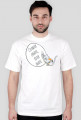 Człowiek chrapie, Kotek drapie – t-shirt męski
