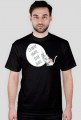 Człowiek chrapie, Kotek drapie – t-shirt męski