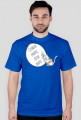 Człowiek chrapie, Kotek drapie – t-shirt męski