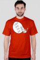 Człowiek chrapie, Kotek drapie – t-shirt męski