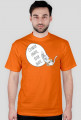 Człowiek chrapie, Kotek drapie – t-shirt męski