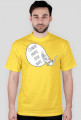 Człowiek chrapie, Kotek drapie – t-shirt męski