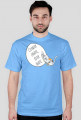 Człowiek chrapie, Kotek drapie – t-shirt męski