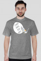 Człowiek chrapie, Kotek drapie – t-shirt męski