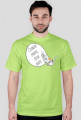 Człowiek chrapie, Kotek drapie – t-shirt męski