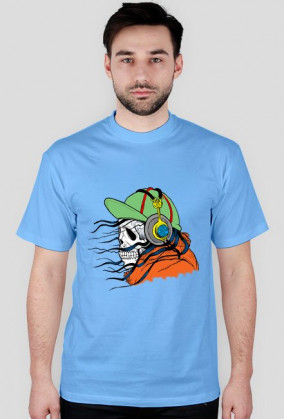 Koszulka męska Czaszka Skate różne kolory