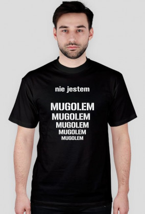 Nie jestem mugolem - koszulka męska - black/blue/green