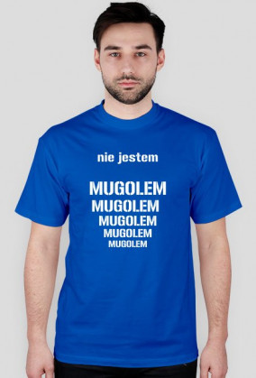 Nie jestem mugolem - koszulka męska - black/blue/green