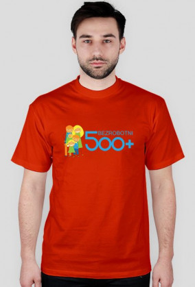 T-shirt męski różne kolory Bezrobotni 500+