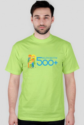 T-shirt męski różne kolory Bezrobotni 500+