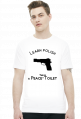 Learn Polish - Pistolet (t-shirt) ciemna grafika