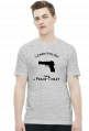 Learn Polish - Pistolet (t-shirt) ciemna grafika