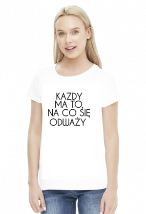 ODWAGA - koszulka damska