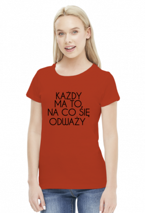 ODWAGA - koszulka damska