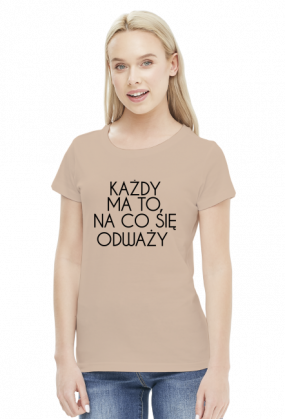 ODWAGA - koszulka damska