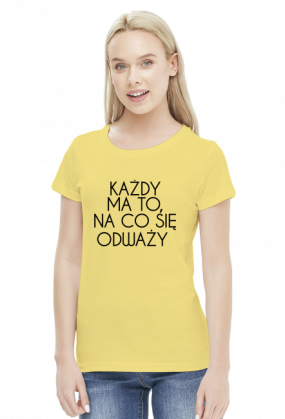 ODWAGA - koszulka damska