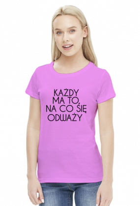 ODWAGA - koszulka damska