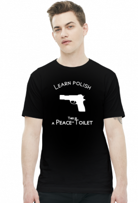 Learn Polish - Pistolet (t-shirt) jasna grafika