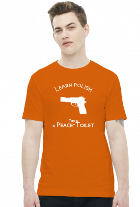 Learn Polish - Pistolet (t-shirt) jasna grafika