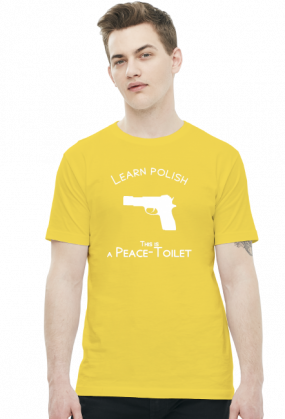 Learn Polish - Pistolet (t-shirt) jasna grafika