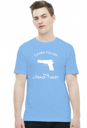 Learn Polish - Pistolet (t-shirt) jasna grafika