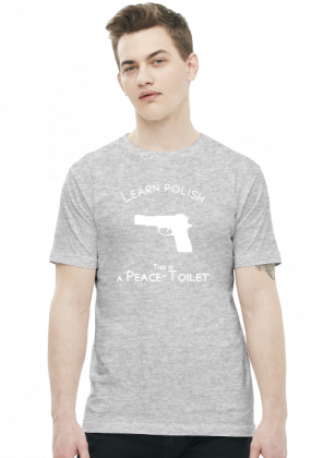 Learn Polish - Pistolet (t-shirt) jasna grafika