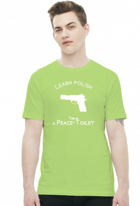 Learn Polish - Pistolet (t-shirt) jasna grafika