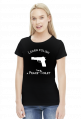 Learn Polish - Pistolet (bluzka damska) jasna grafika