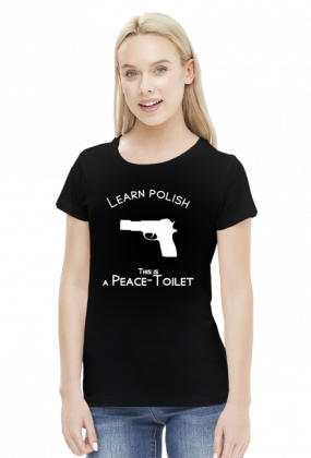 Learn Polish - Pistolet (bluzka damska) jasna grafika