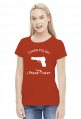 Learn Polish - Pistolet (bluzka damska) jasna grafika