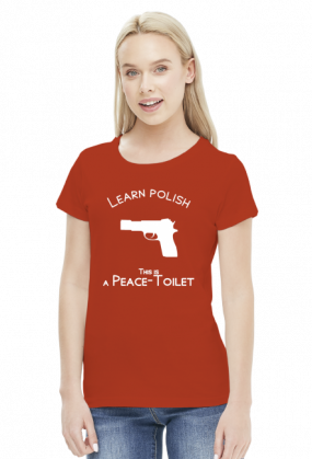 Learn Polish - Pistolet (bluzka damska) jasna grafika
