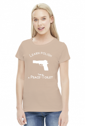 Learn Polish - Pistolet (bluzka damska) jasna grafika