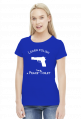 Learn Polish - Pistolet (bluzka damska) jasna grafika