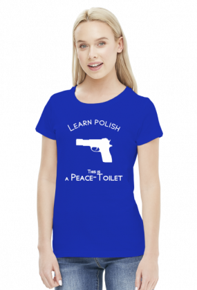 Learn Polish - Pistolet (bluzka damska) jasna grafika