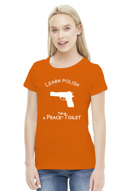 Learn Polish - Pistolet (bluzka damska) jasna grafika