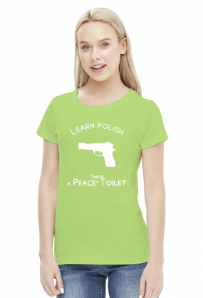 Learn Polish - Pistolet (bluzka damska) jasna grafika