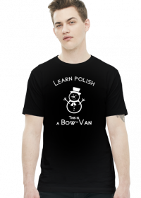 Learn Polish - Bałwan (t-shirt) jasna grafika