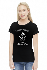 Learn Polish - Bałwan (bluzka damska) jasna grafika