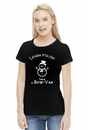 Learn Polish - Bałwan (bluzka damska) jasna grafika