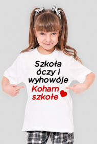 Koham szkołe (koszulka dziecięca) ciemna grafika
