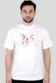 Kolorowe t-shirty z kolorowym szczurem
