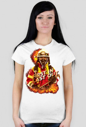 Damska, koszulka, firsl in last out