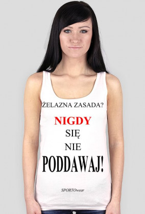 T-shirt na ramiączkach ŻELAZNA ZASADA