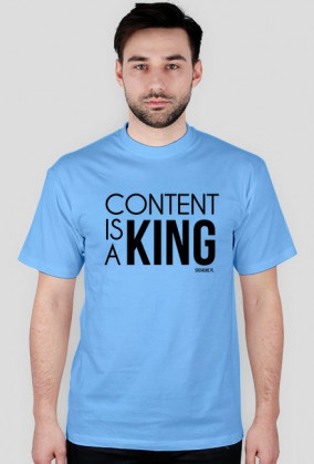 content t-shirt męski