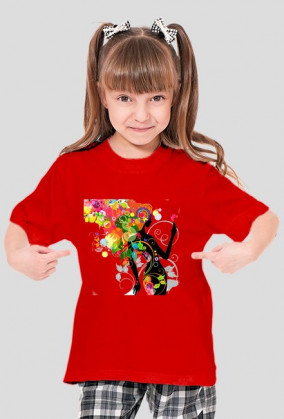 Colorful Girl 1. Koszulka dla dziewczynki