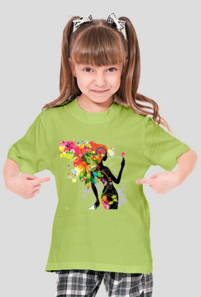 Colorful Girl 1. Koszulka dla dziewczynki