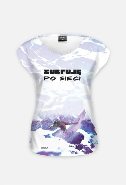 Surfuję fullprint t-shirt damski