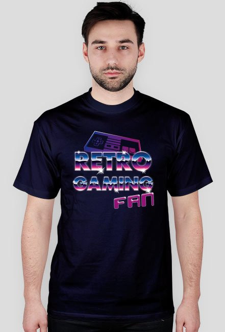 RETRO GAMING FAN KOSZULKA MĘSKA