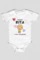 Body dziecięce z nadrukiem "Rita"